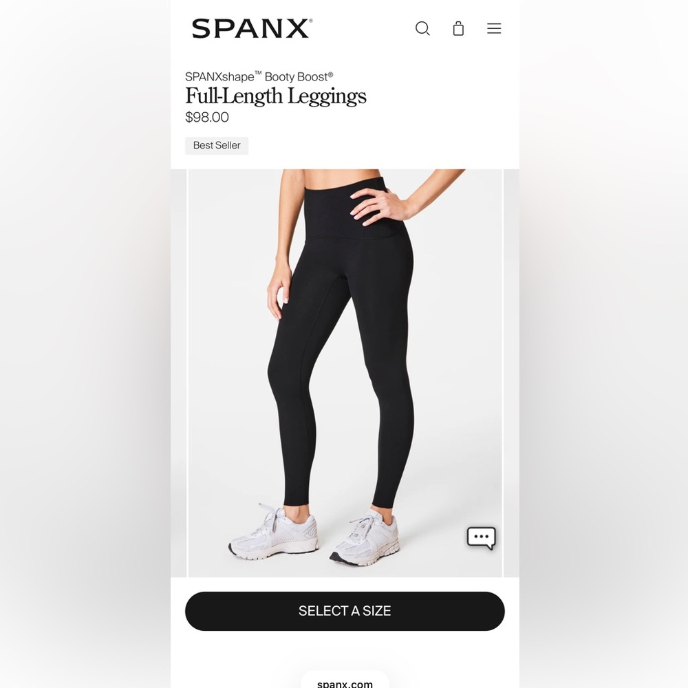 SPANX Black High-Waist Full-Length Leggings Size Medium (set of 7 leggings)